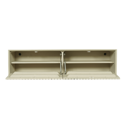 Zwevend tv meubel Maddie Zand 120 cm - Industrieelinhuis.nl