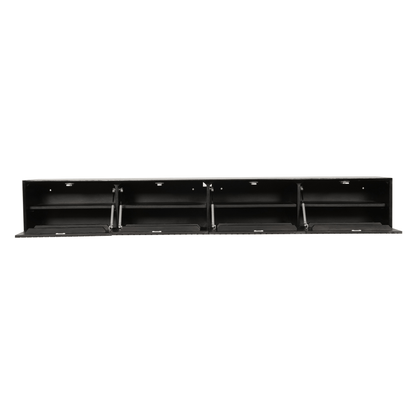 Zwevend tv meubel Maddie Zwart 200 cm - Industrieelinhuis.nl