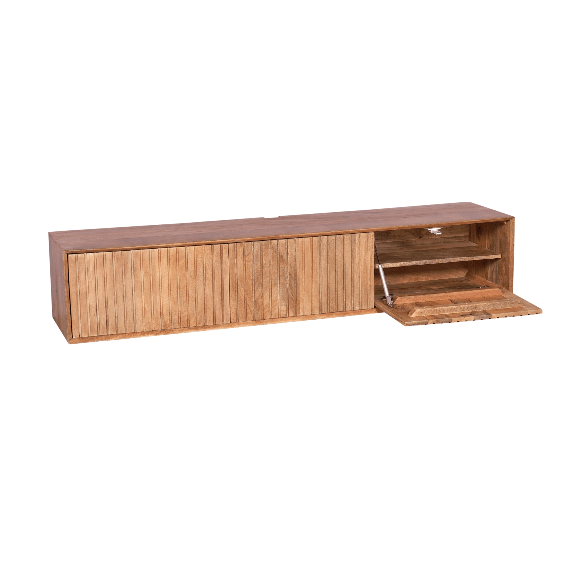 Zwevend tv meubel Maddie Naturel 160 cm - Industrieelinhuis.nl