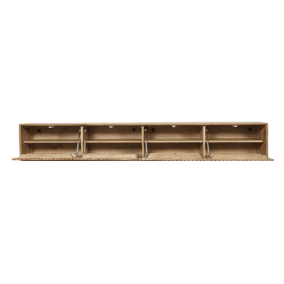 Zwevend tv meubel Maddie Naturel 240 cm - Industrieelinhuis.nl