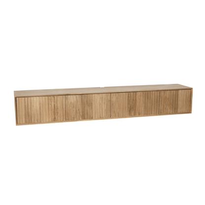Zwevend tv meubel Maddie Naturel 240 cm - Industrieelinhuis.nl