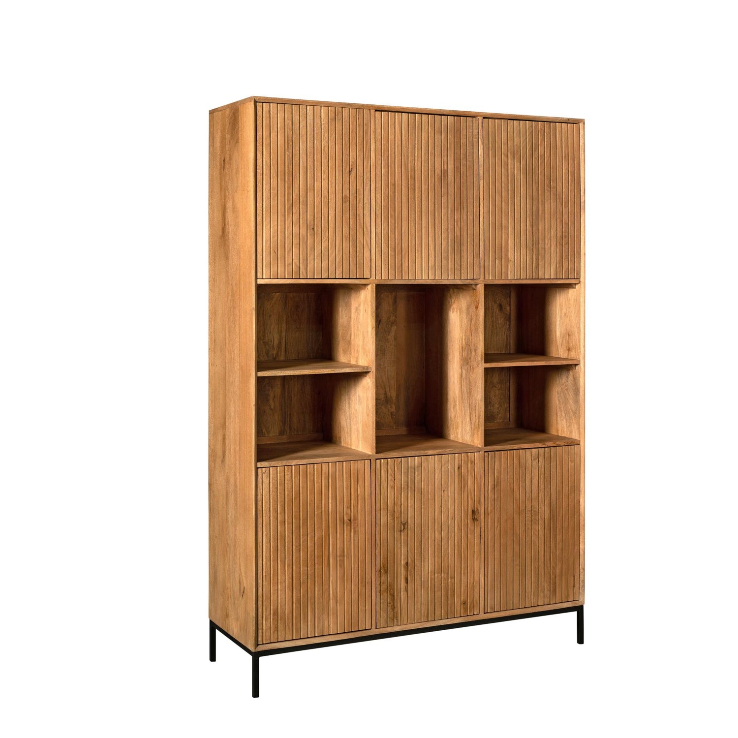 Vakkenkast Madison XL Natural 135 cm - Industrieelinhuis.nl