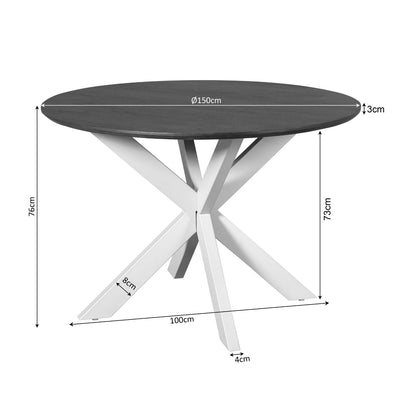 Eettafel Madison Natural | 150 cm - Industrieelinhuis.nl