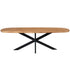 Eettafel Madison Naturel | 240 cm | Deens ovaal - Industrieelinhuis.nl