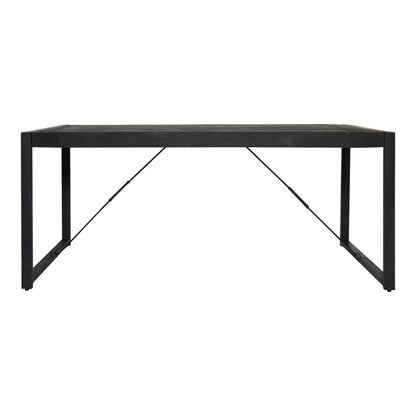 Eettafel Boaz Black | 140 cm - Industrieelinhuis.nl