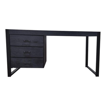 Bureau Boaz Black | 145 cm - Industrieelinhuis.nl