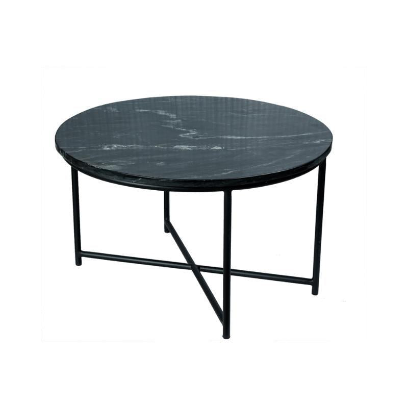 Salontafel Mex Black marble | 75 cm - Industrieelinhuis.nl