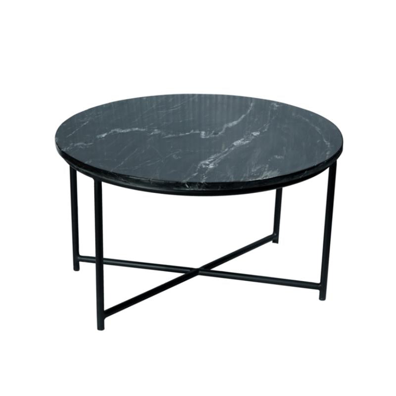 Salontafel Mex Black marble | 75 cm - Industrieelinhuis.nl