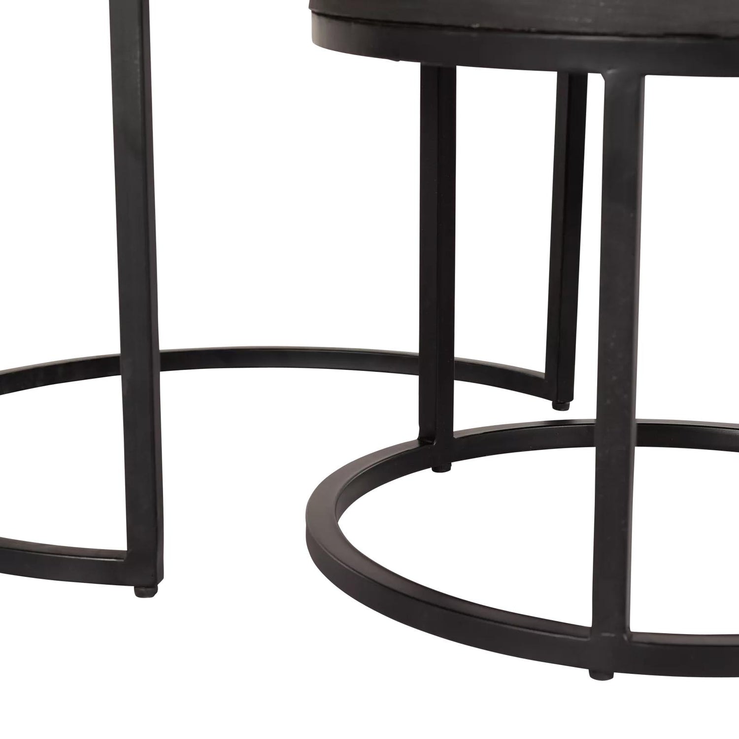 Salontafel Ora Black Kadappa Stone| 60 cm | Set van 2 - Industrieelinhuis.nl