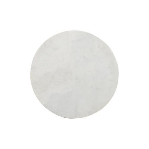 Bijzettafel Kay White marble | 40 cm - Industrieelinhuis.nl