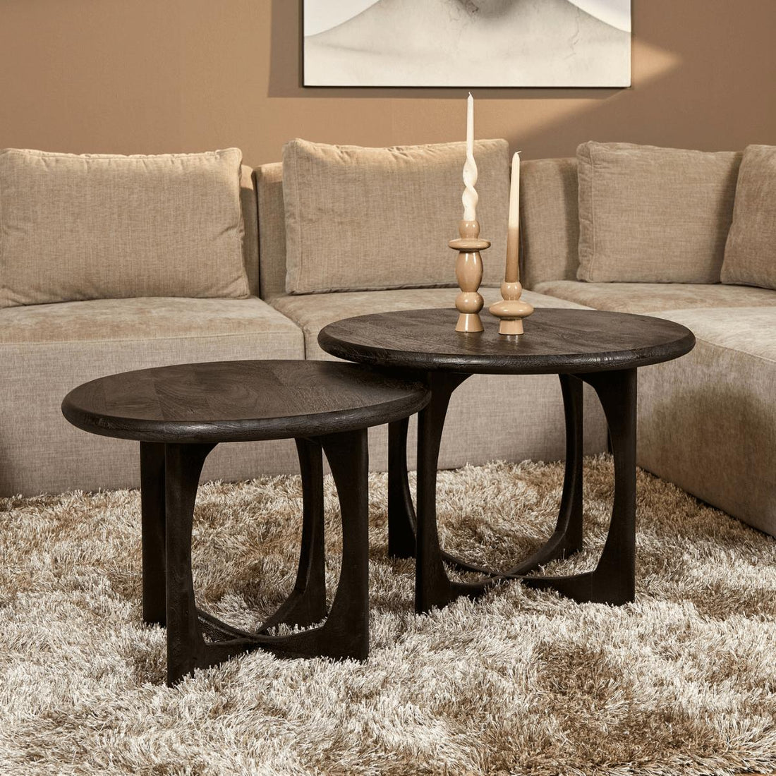Bijzettafel Nova | Zwart | 60 cm - Industrieelinhuis.nl