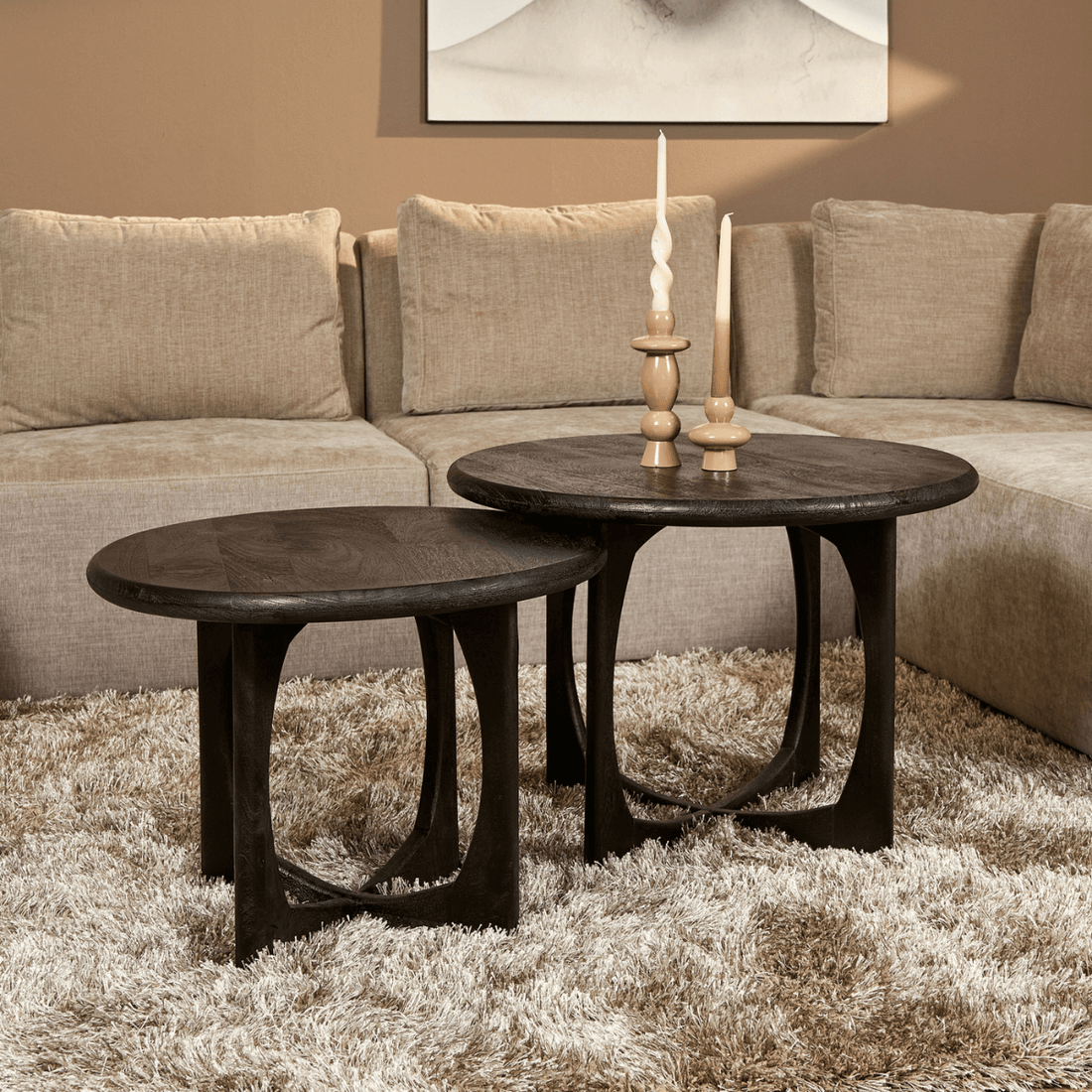Bijzettafel Nova | Zwart | 60 cm - Industrieelinhuis.nl