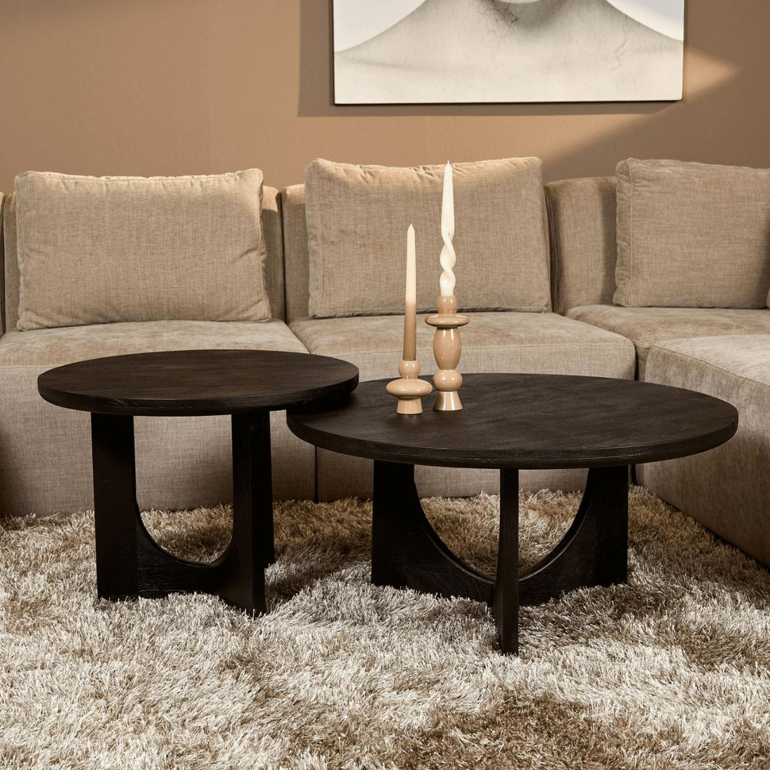 Salontafel Guus | Zwart | 60 cm - Industrieelinhuis.nl