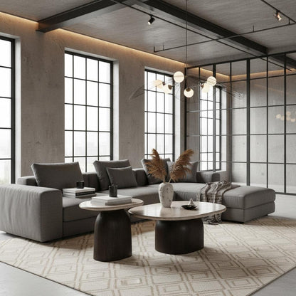 Bijzettafel Noel – Mangohout &amp; Marmeren Blad | 60 cm