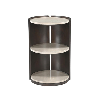 Nachtkastje Niva Botticino marmer 29 cm - Industrieelinhuis.nl