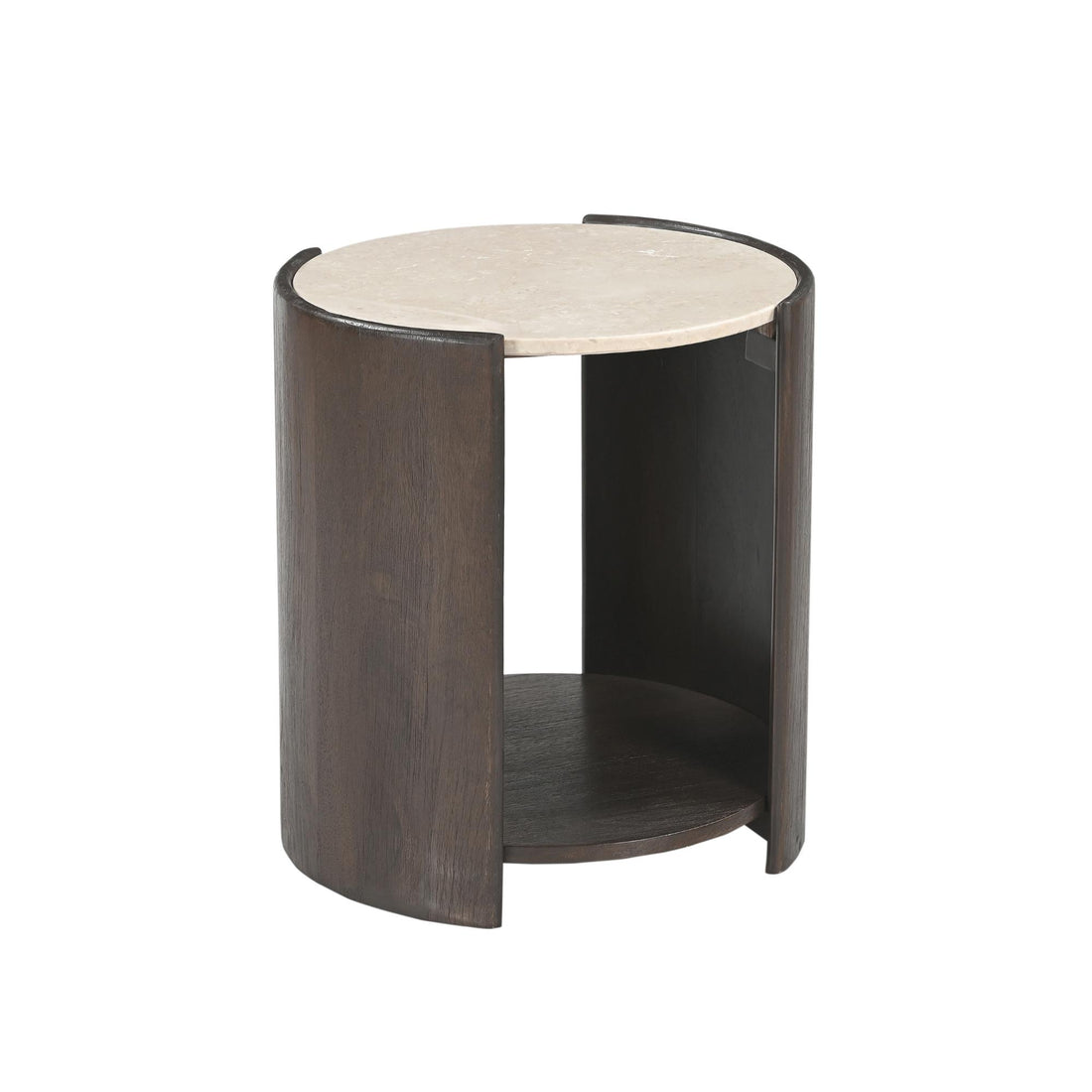 Bijzettafel Rune Botticino marmer 45 cm - Industrieelinhuis.nl