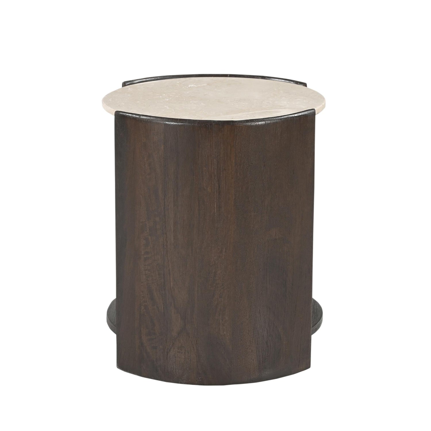 Bijzettafel Rune Botticino marmer 45 cm - Industrieelinhuis.nl
