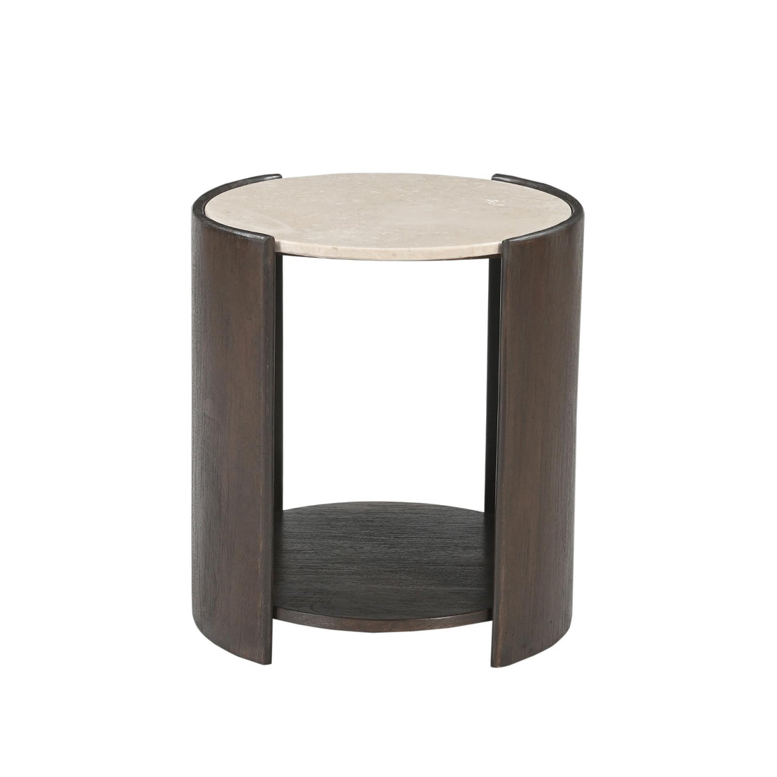 Bijzettafel Rune Botticino marmer 45 cm - Industrieelinhuis.nl
