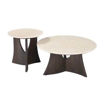Bijzettafel Alva Marmer 70 cm - Industrieelinhuis.nl