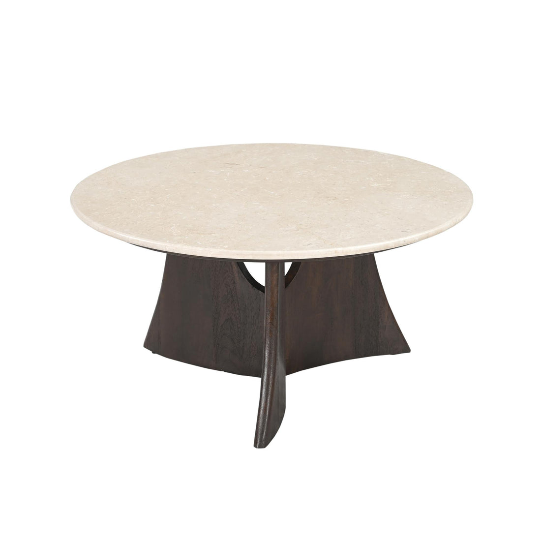 Salontafel Milo Botticino marmer 80 cm - Industrieelinhuis.nl
