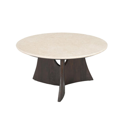 Salontafel Milo Botticino marmer 80 cm - Industrieelinhuis.nl