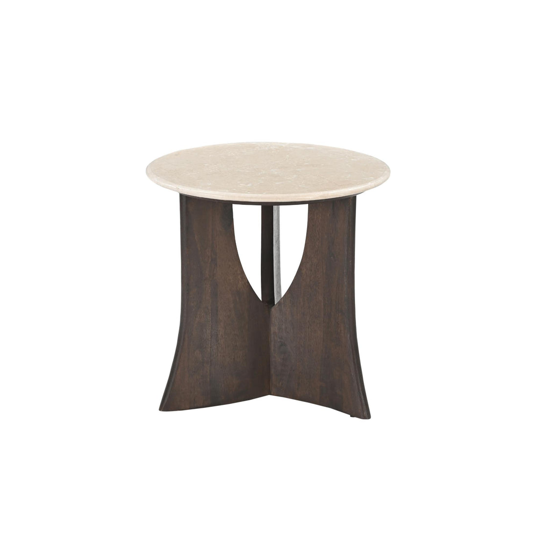 Bijzettafel Milo Botticino Marmer 50 cm - Industrieelinhuis.nl