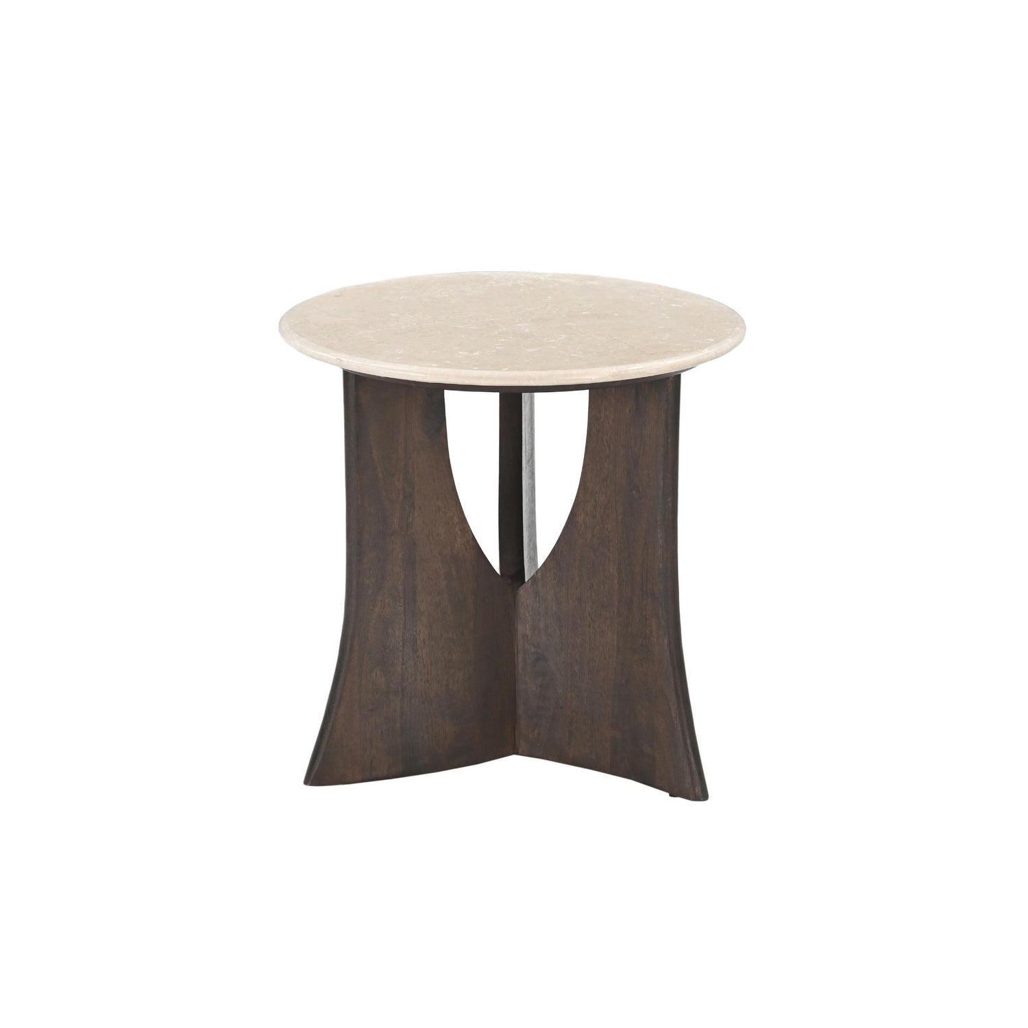 Bijzettafel Milo Botticino Marmer 50 cm - Industrieelinhuis.nl