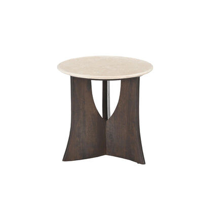 Bijzettafel Milo Botticino Marmer 50 cm - Industrieelinhuis.nl