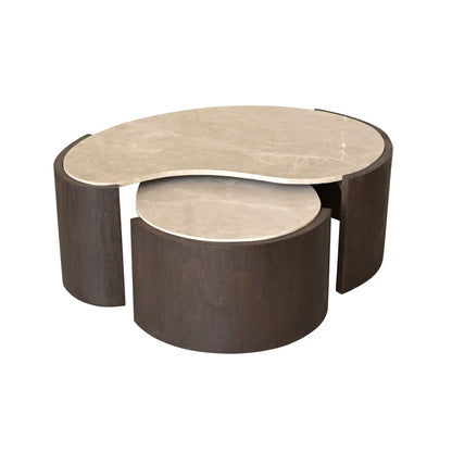 Bijzettafel Lume marmer 71 cm