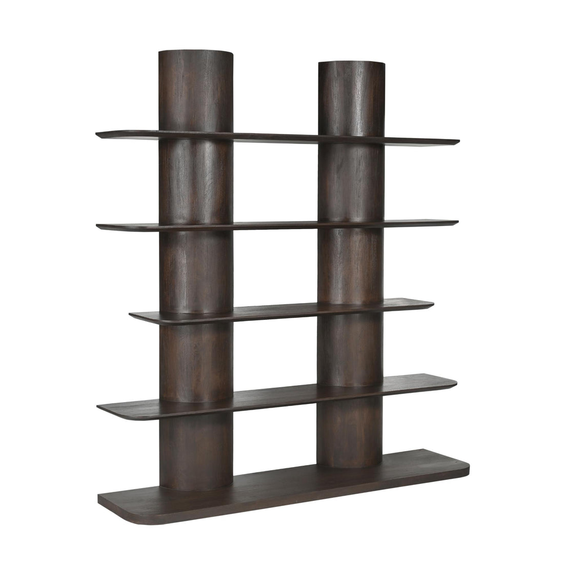 Boekenkast Finn Mangohout Bruin 180 cm - Industrieelinhuis.nl