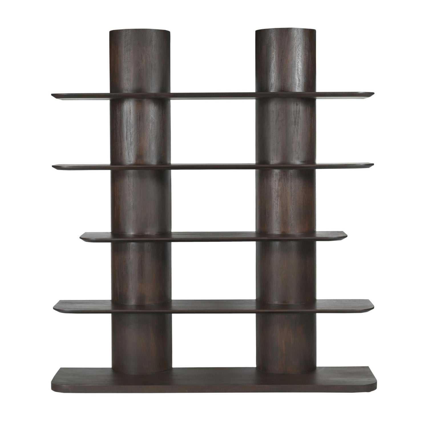 Boekenkast Finn Mangohout Bruin 180 cm - Industrieelinhuis.nl