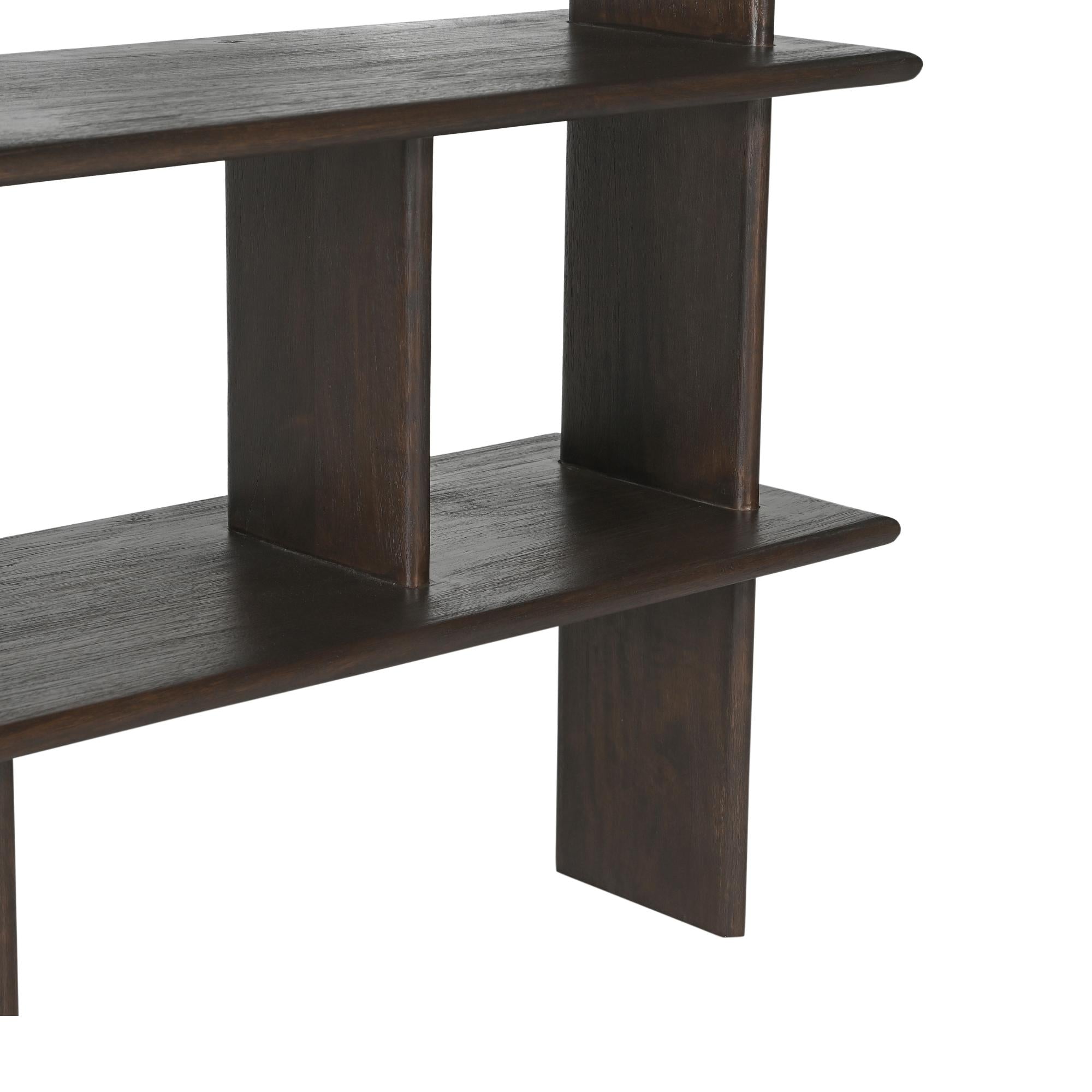 Boekenkast Finn Mangohout Bruin 180 cm - Industrieelinhuis.nl