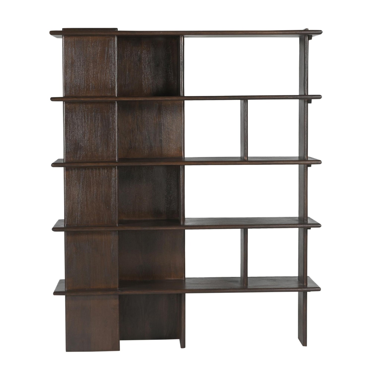 Boekenkast Finn Mangohout Bruin 180 cm - Industrieelinhuis.nl
