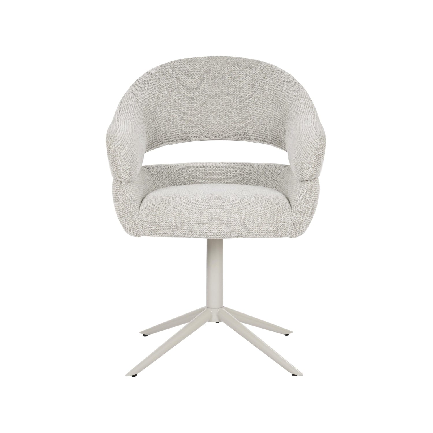 Draaibare eetkamerstoel Lily Beige - Industrieelinhuis.nl