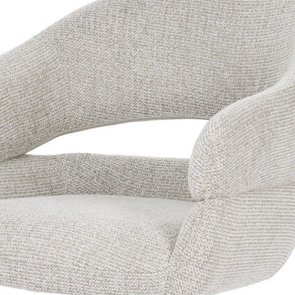 Draaibare eetkamerstoel Lily Beige - Industrieelinhuis.nl