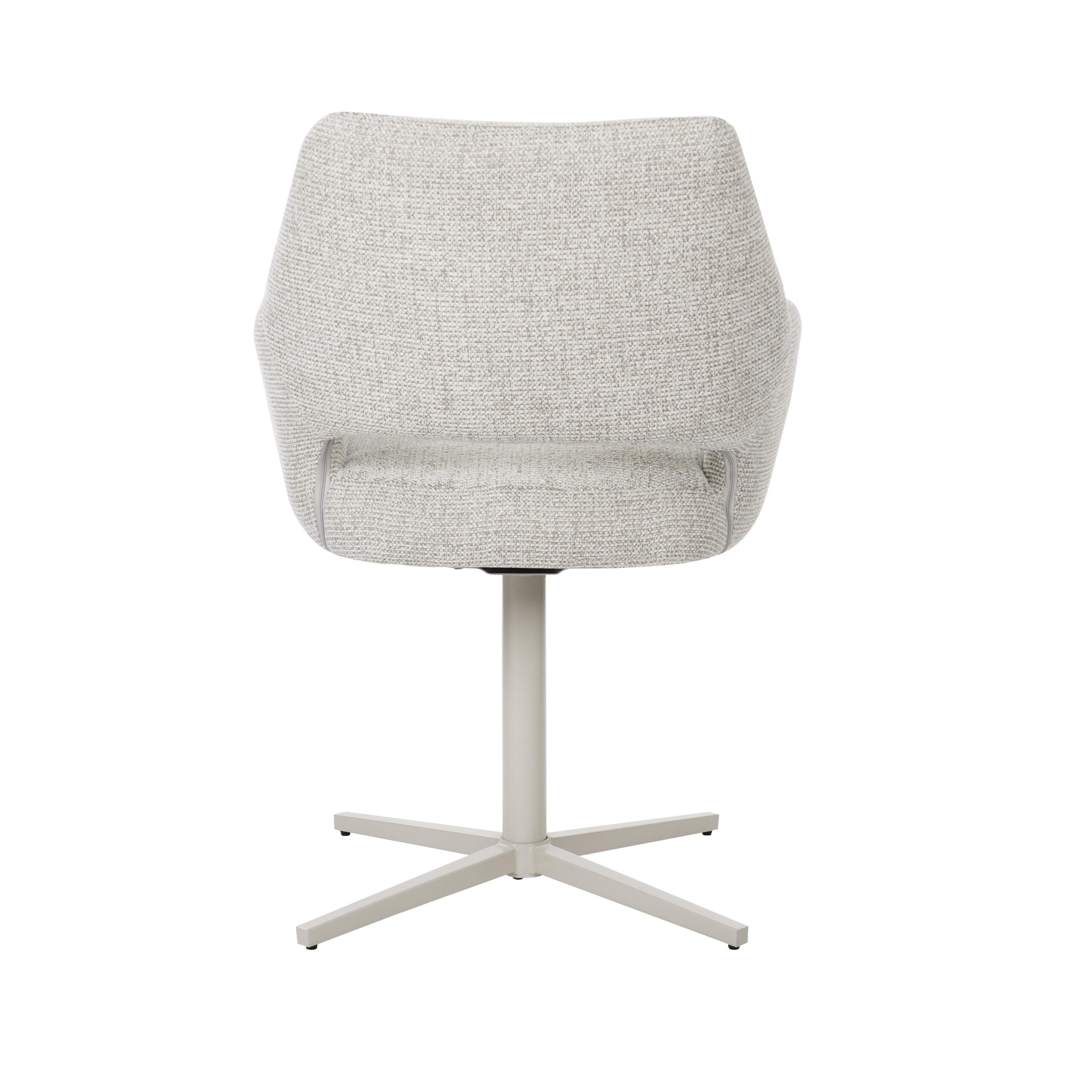 Draaibare eetkamerstoel Lux Beige - Industrieelinhuis.nl