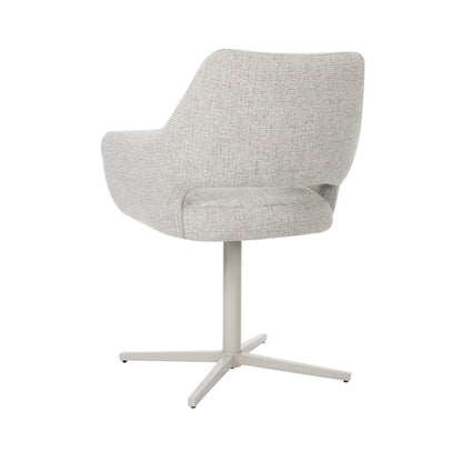 Draaibare eetkamerstoel Lux Beige - Industrieelinhuis.nl
