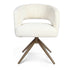 Eetkamerstoel Demi | Off White | Poot Bronze | Met armleuning - Industrieelinhuis.nl