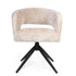 Eetkamerstoel Demi | Beige | Poot Black | Met armleuning - Industrieelinhuis.nl
