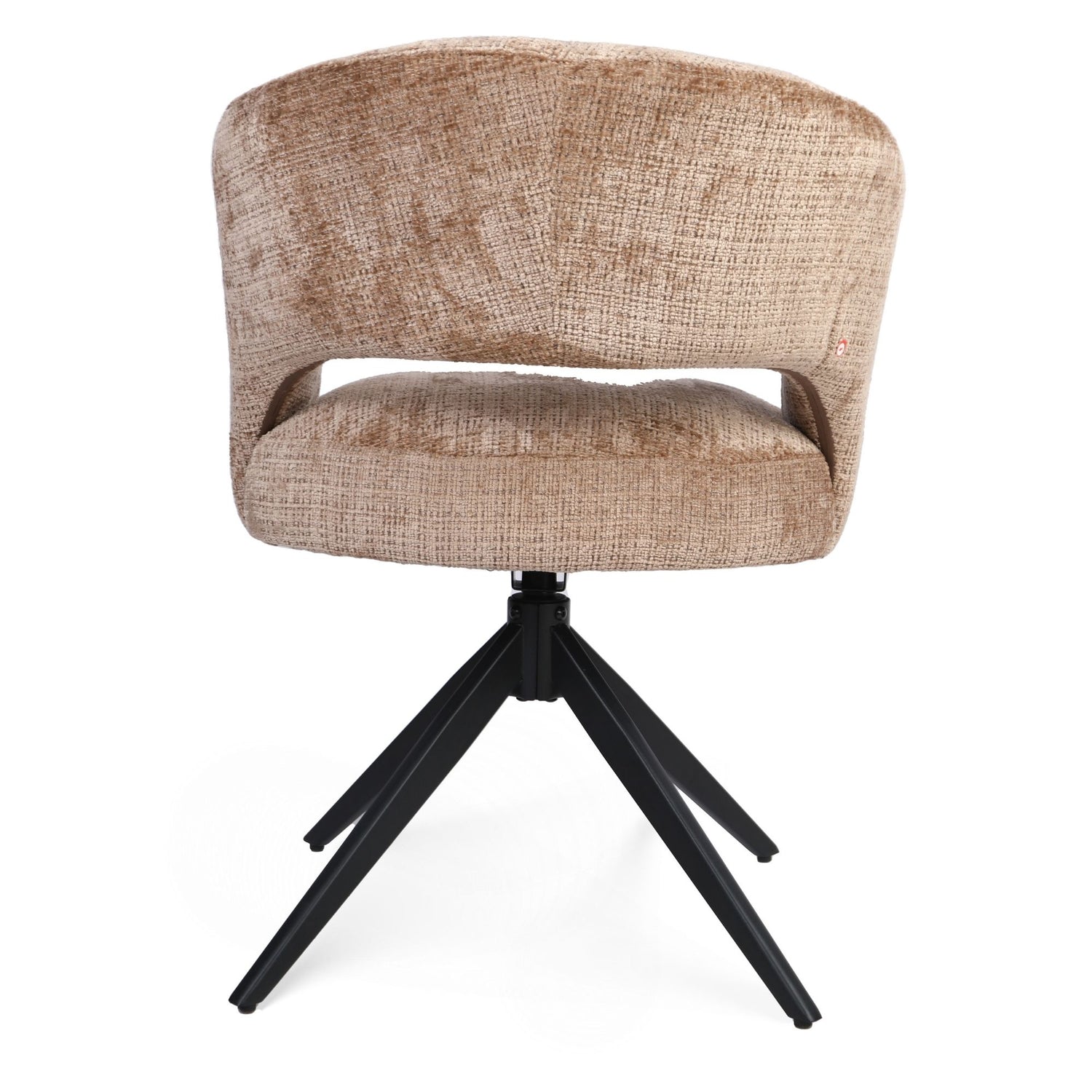 Eetkamerstoel Demi | Cinnamon | Poot Black | Met armleuning - Industrieelinhuis.nl