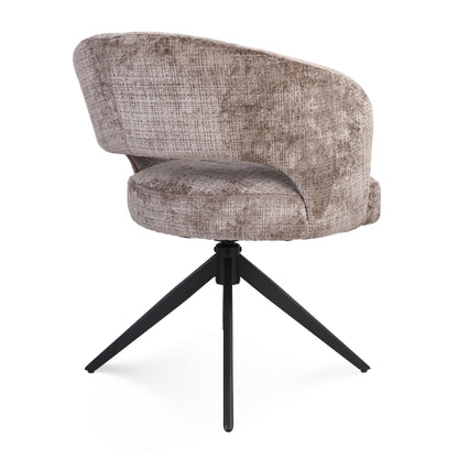 Eetkamerstoel Demi | Clay | Poot Black | Met armleuning - Industrieelinhuis.nl