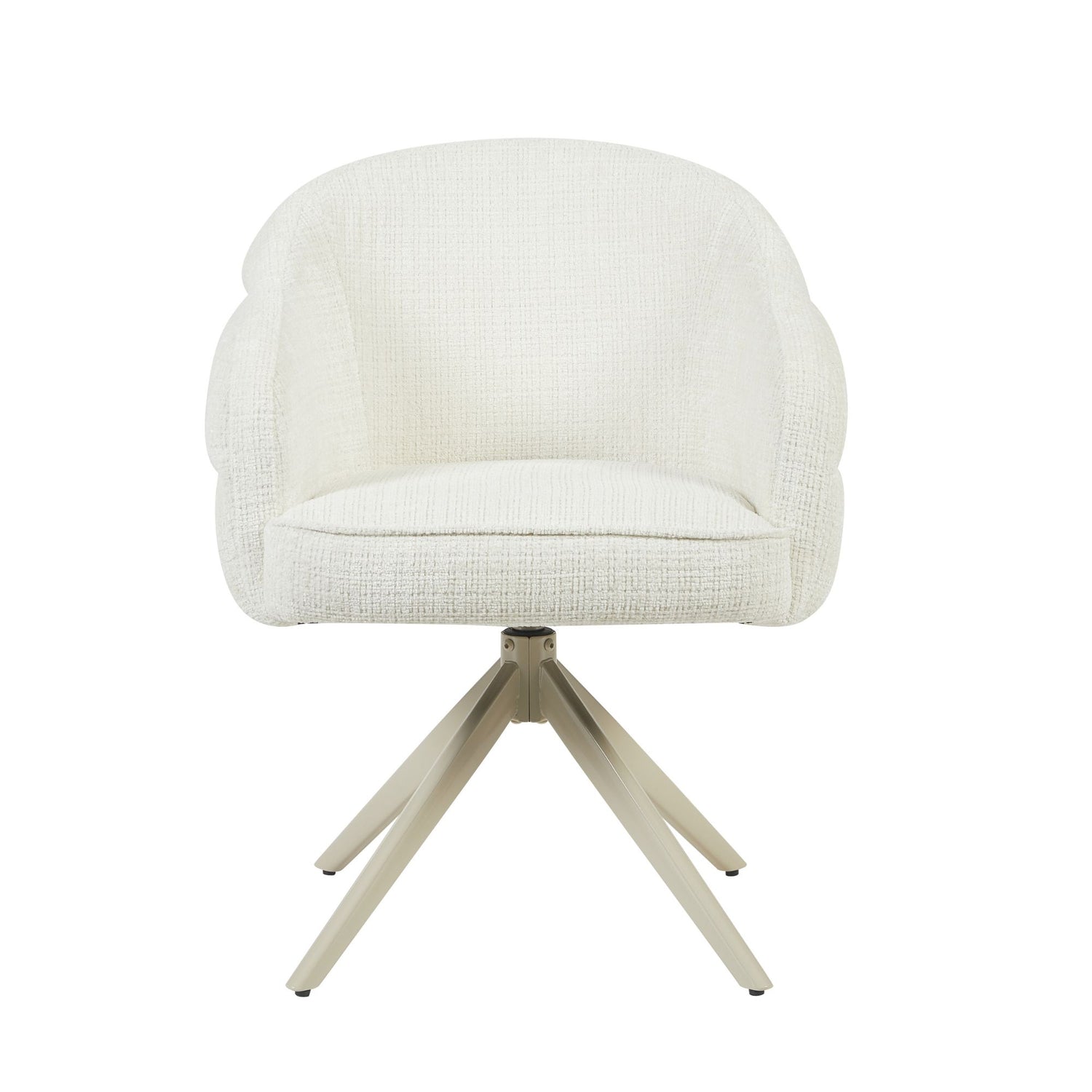 Eetkamerstoel Bella | Off White | Poot Sand | Met armleuning - Industrieelinhuis.nl