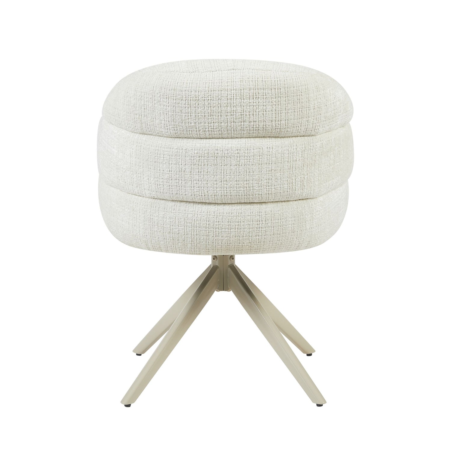 Eetkamerstoel Bella | Off White | Poot Sand | Met armleuning - Industrieelinhuis.nl