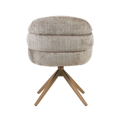 Eetkamerstoel Bella | Clay | Poot Bronze | Met armleuning - Industrieelinhuis.nl