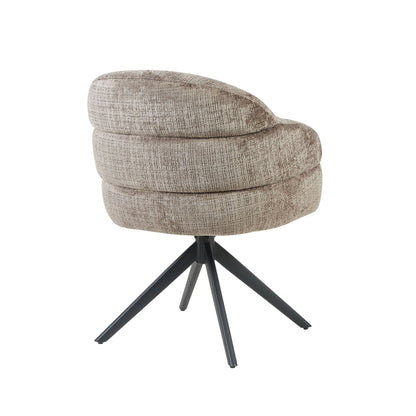 Eetkamerstoel Bella | Clay | Poot Black | Met armleuning - Industrieelinhuis.nl