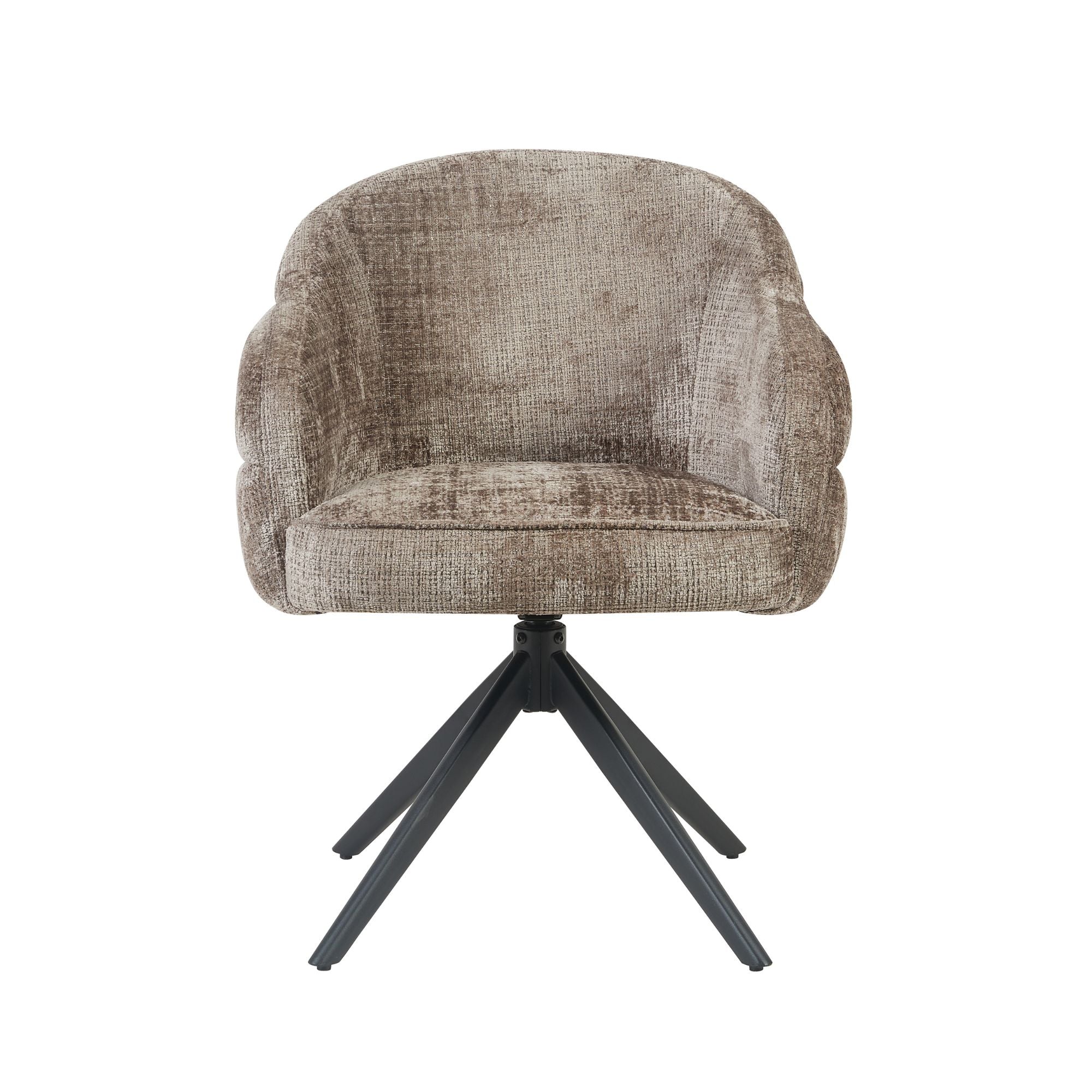 Eetkamerstoel Bella | Clay | Poot Black | Met armleuning - Industrieelinhuis.nl