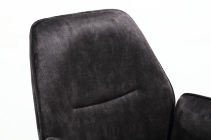 Eetkamerstoel Velvet Nola Antraciet (bestellen per 2) - Industrieelinhuis.nl