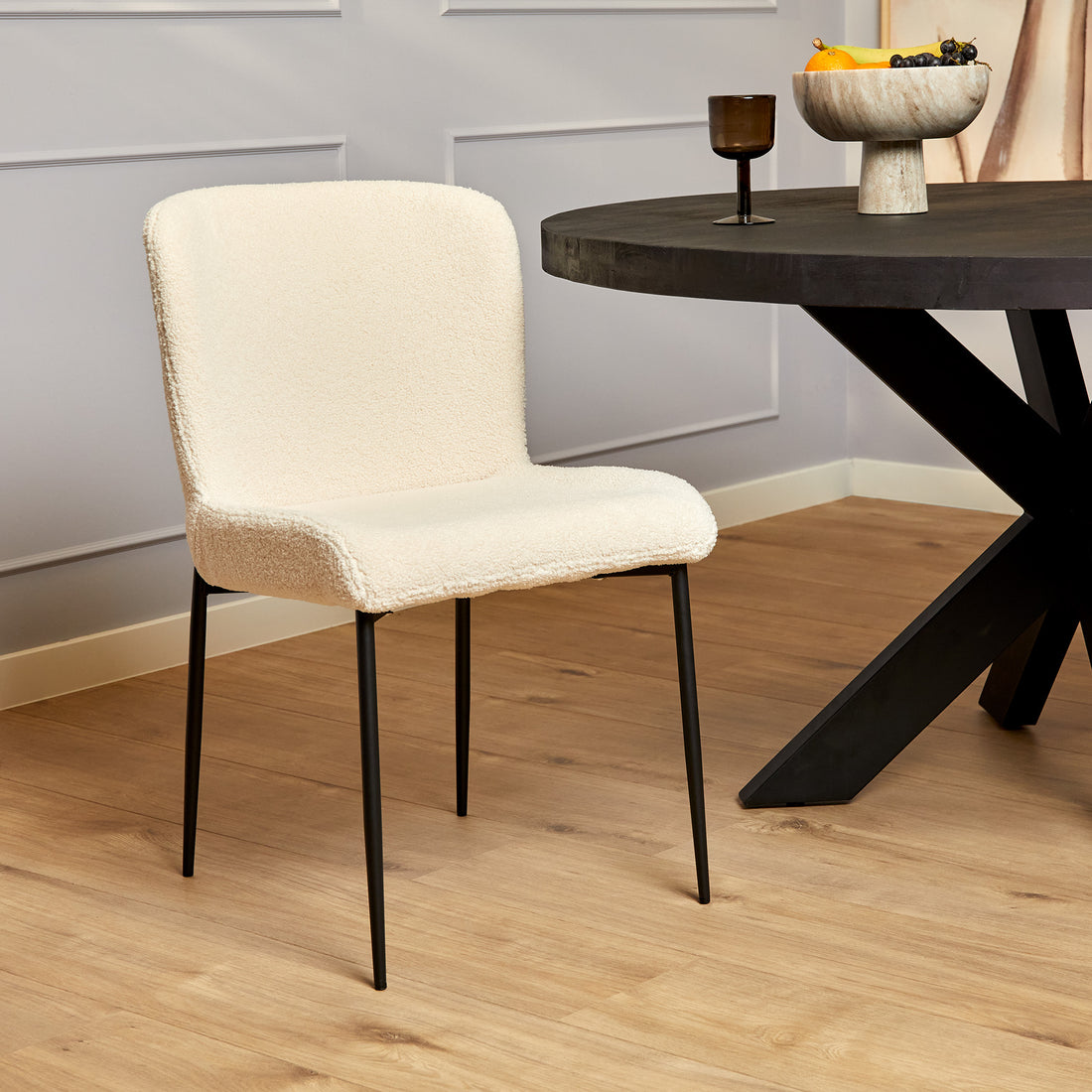 Eetkamerstoel Tess | Off White - Industrieelinhuis.nl