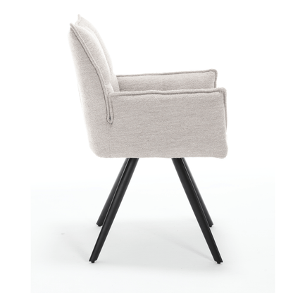 Eetkamerstoel June Creme (bestellen per 2) - Industrieelinhuis.nl