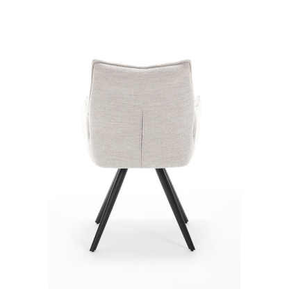 Eetkamerstoel June Creme (bestellen per 2) - Industrieelinhuis.nl
